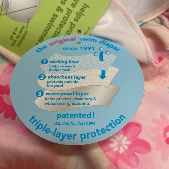 NWT Green Sprouts Size 6M Diaper Swimsuit - Picture 3 of 7